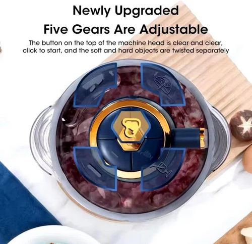 5L Electric Meat Grinder Food Processor 304 Stainless Steel Vegetable Slicer Chopper Kitchen Mixer Machine