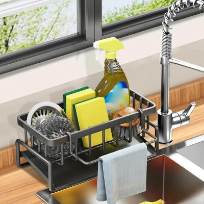 Kitchen Storage Rack Household Sink Drainage Basket Sub-table Multi-functional Detergent