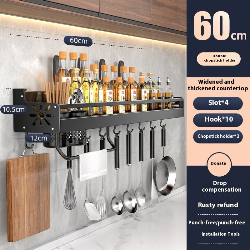 Kitchen Storage Rack Punch-free Multi-functional Household