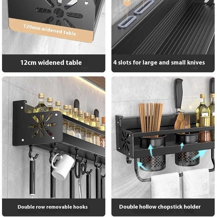 Kitchen Storage Rack Punch-free Multi-functional Household