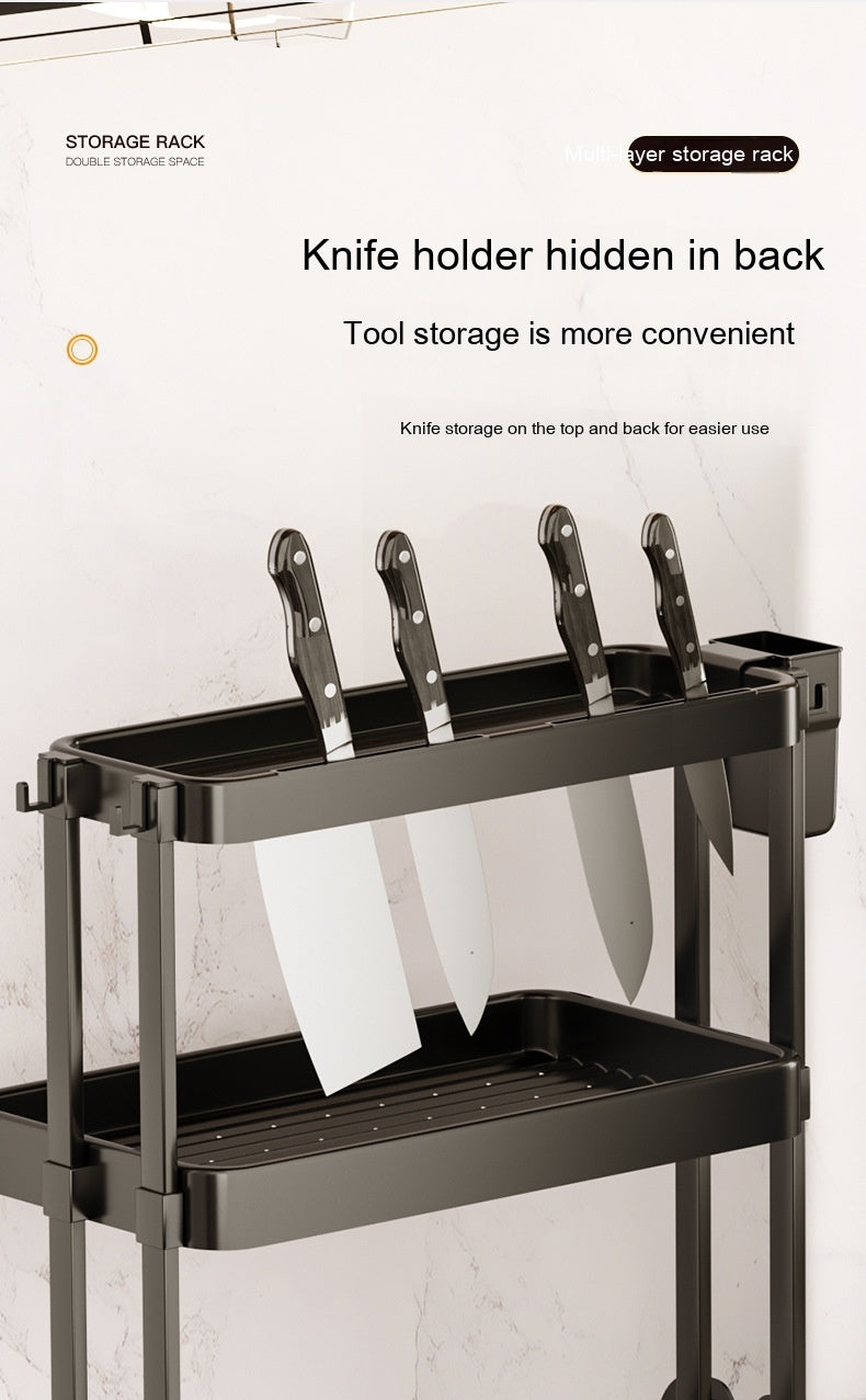 Multi-Layer Kitchen Rack – Spice & Seasoning Storage Organizer for Kitchen Supplies